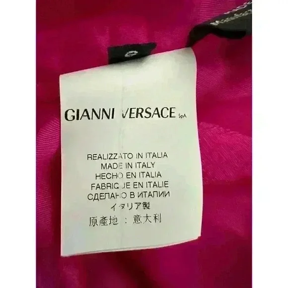 VERSACE PINK SLEEVELESS ZIP UP BACK FULLY LINED DRESS SIZE SMALL - Picture 10 of 16